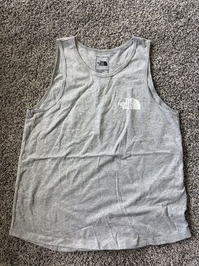 The North Face Light Gray Logo Tank